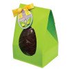 Medium - Easter Green Tapered Easter Egg Carton with White Plinth and PVC Window 132mm x 112mm x 210mm