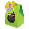 Hames Boxed Easter Egg - Dark 53% Chocolate Egg Decorated with a White Chocolate Finished with a Happy Easter Swing Tag & Twist Tie Bow 100g x Outer of 6