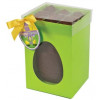 Hames Boxed Easter Egg - Dark 53% Chocolate Egg With Flaked Dark Chocolate Truffles Finished with a Happy Easter Swing Tag & Twist Tie Bow 305g x Outer of 6