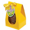 Hames Boxed Easter Egg - Milk Chocolate & English Toffee Flavouring Decorated with a White Chocolate Swirl Finished with a Happy Easter Swing Tag & Twist Tie Bow 100g x Outer of 6