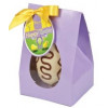 Small - Lilac Tapered Easter Egg Carton with White Plinth and PVC Window 100mm x 85mm x 159mm