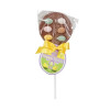 Hames Easter Lollies - Milk Chocolate Lollipop Decorated With Speckled Eggs Finished with a Happy Easter Swing Tag and Twist Tie Bow x Outer of 27