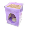 Elegant Large - Lilac Egg Carton with a Built in 9 Truffle Box, Gold Cav Tray & PVC Lid 190mm x 125mm x 115mm