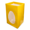 Elegant Large - Sunflower Yellow Egg Carton with a Built in 9 Truffle Box, Gold Cav Tray & PVC Lid 190mm x 125mm x 115mm