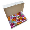 Easter Egg Hunt - 15g Milk Chocolate Small Hen Easter Eggs Wrapped in Assorted Foil Colours - Box of 50