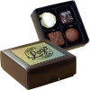 Promotional 4 Chocolate Box Assortment Finished With A Full Colour Digital Print
