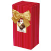 Chocolate & Truffles Assortment Ballotin Presented in a Red Stripe Printed Box & Finished with a Gold Twist Tie Bow and Swing Tag 150g  x  Outer of 9