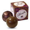 Hames Pack of 2 Hot Chocolate Bombes - Milk Chocolate & a Milk Chocolate with Caramel Flavour Rainforest Alliance MB Cocoa