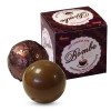 Hames Pack of 2 Hot Chocolate Bombes - Milk Chocolate & a Milk Chocolate with Hazelnut Flavour Rainforest Alliance MB Cocoa