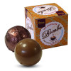 Hames Pack of 2 Hot Chocolate Bombes - Milk Chocolate & a Milk Chocolate with Sea Salt & Caramel Flavour Rainforest Alliance MB Cocoa