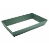 Large Green Elegant Texture-Embossed Matt Finish Card Hamper Tray 70mm (D) - 400 x 256mm at Top Tapering to 366 x 208mm at the Bottom