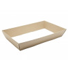 Large Ribbed kraft Elegant Texture-Embossed Matt Finish Card Hamper Tray 70mm (D) - 400 x 256mm at Top Tapering to 366 x 208mm at the Bottom