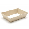 Small Shallow Ribbed Kraft Texture Finish Card Hamper Tray 45mm (D) -180 x 126mm at Top Tapering to 148 x 102mm at Bottom