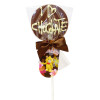 Sentiment Just Saying Chocolate Lollipops Finished with a Swing Tag & Twist Tie Bow - Chocoholic x Outer of 18