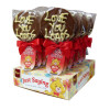 Sentiment Just Saying Chocolate Lollipops Finished with a Swing Tag & Twist Tie Bow - Love You Loads x Outer of 18