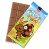 Hames - Happy Easter 80g Milk Chocolate Bar Presented in a Cute Brown Rabbit Card Sleeve Design x Outer of 12