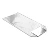 Small Clear Hard Bottom Film Bag with a Silver Card Base 100mm x 220mm
