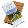Heritage Souvenir Gift - Milk Chocolate 80g Bar Wrapped in Silver Foil Finished in a White Wrapper with a Photograph & Text of your Choice (Landscape)