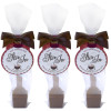 Hames - Milk Chocolate with Spiced Rum Flavouring Hot Chocolate Stirrer 35g Brown Twist Tie Bow & Swing Tag x Outer of 18