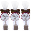 Hames - Milk Chocolate with Spiced Rum Flavouring Hot Chocolate Stirrer 35g Brown Twist Tie Bow & Swing Tag x Outer of 18