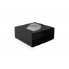 Black 18 Choc Luxury Drawer Outer Box with Shaped Feature Window 130mm x 57.5mm x 139mm