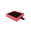 Elegant Premium Quality 9 Choc Drawer Buffer Box in Red Pearl Shimmer 130mm x 29mm x 139mm