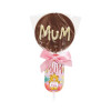 Sentiment Just Saying Chocolate Lollipops Finished with a Swing Tag & Twist Tie Bow - Just For Mum x Outer of 18