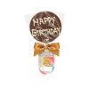 Sentiment Just Saying Chocolate Lollipops Finished with a Swing Tag & Twist Tie Bow - Happy Birthday x Outer of 18