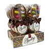 Hames - Luxury Spotty Lollies Milk Chocolate Lollipops Decorated with Jelly Beans x Outer of 18