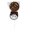 Hames - Luxury Spotty Lollies Milk Chocolate Lollipops Decorated with Mini Candy Beans x Outer of 18