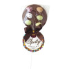 Hames - Luxury Spotty Lollies Milk Chocolate Lollipops Decorated with Speckled Eggs x Outer of 18
