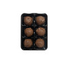 Luxury 6 Truffle Bag - Milk Chocolate with Hazelnut Flavour Truffle with Brown Twist Tie Bow & Swing Tag  x Outer of 20