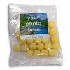 Heritage & Souvenir Gifts - Euro Slot Hang Bag Finished with a White Label with a Photograph & Text of your Choice - Lemon BonBons 100g Outer of 18