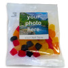 Heritage & Souvenir Gifts - Euro Slot Hang Bag Finished with a White Label with a Photograph & Text of your Choice - Midget Gems 100g Outer of 18