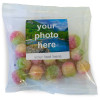 Heritage & Souvenir Gifts - Euro Slot Hang Bag Finished with a White Label with a Photograph & Text of your Choice - Rosy Apples 100g Outer of 18