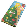 Sentiment - Xmas Personal 60g Milk Chocolate Name Bar - Jake x Outer of 7