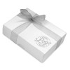 Promotional - 6 Chocolate Assortment Presented in a White Box with Full Colour Digital Printed Logo on the Lid Finished with a Beautiful Hand Tied Bow