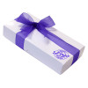 Promotional - 8 Chocolate Assortment in a White Box with Any Full Colour Digital Printed Logo on the Lid Finished with a Beautiful Hand Tied Bow