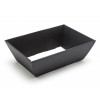 Small Black Elegant Texture-Embossed Matt Finish Card Hamper Tray 70mm (D) - 200 x 128mm at Top Tapering to 154 x 94mm at the Bottom