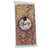 Hames - Luxury Spotty Bars Milk Chocolate Bar Decorated with Sprinkles 90g  x Outer of 18