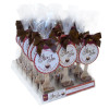 Hames - Milk Chocolate with Spiced Rum Flavouring Hot Chocolate Stirrer 35g Brown Twist Tie Bow & Swing Tag x Outer of 18