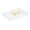Personalised Single Colour Printed Clear Transparent Lid to Fit Small Shallow Hamper Box 180mm x 126mm x 31mm