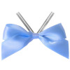 Baby Blue Satin Twist Tie Bow 65mm Span x16mm Ribbon Tails