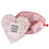 Valentine - Net of 5 Sweet Hearts Finished with a Red Heart Design Happy Valentine Swing Tag