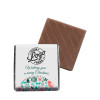 Promotional Milk Chocolate Neapolitan Wrapped in Silver Foil Finished with Contemporary Christmas Wishes Wrapper