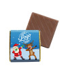 Promotional Milk Chocolate Neapolitan Wrapped in Silver Foil Finished with Funny Dabbing Christmas Characters Wrapper
