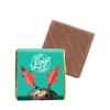Promotional Milk Chocolate Neapolitan Wrapped in Gold Foil Finished with A Cute Dog Wearing Reindeer Antlers Wrapper
