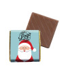 Promotional Milk Chocolate Neapolitan Wrapped in Silver Foil Finished with Ho-Ho-Ho! Jolly Father Christmas Wrapper