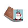 Promotional Milk Chocolate Neapolitan Wrapped in Silver Foil Finished with Ho-Ho-Ho! Jolly Father Christmas Wrapper