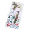 Promotional Red, White & Green Candy Cane Presented On a Contemporary Christmas Wishes Insert Card